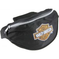 Harley Davidson Black Canvas Fanny Pack Waist Bag