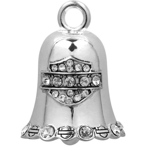  Harley-Davidson White Crystal Bar & Shield Ride Bell HRB016