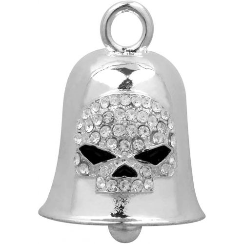  Harley-Davidson White Crystal Willie G Skull Bar & Shield Ride Bell HRB027