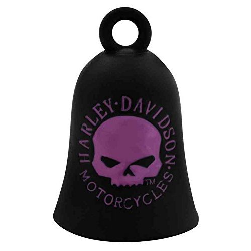  Harley-Davidson Willie G Skull Ride Bell, Black & Pink, Durable Zinc HRB060