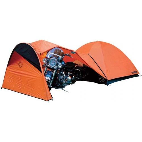  Harley-Davidson Dome Tent w/Vestibule Motorcycle Storage, Orange HDL-10010A