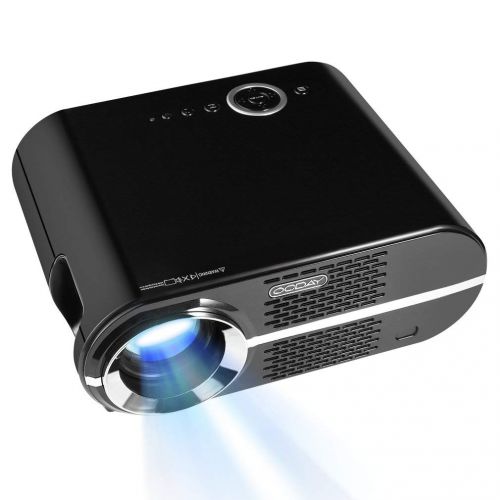  Harlls Newest 3200Lumens 1280768 HD LED Projector for Home Cinema Enjoy Big Screen Movie Cinema USB Full HD Video 1280x800 WXGA 720P HDMI VGA 1080P Portable pico led Mini HDMI Video Game