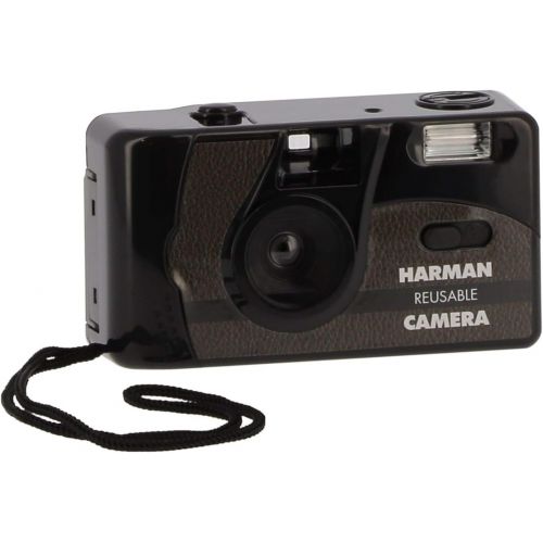  Harman Ilford Reusable Film Camera with Flash and Two Kentmere 400 35mm Film Rolls (36 Exposures)