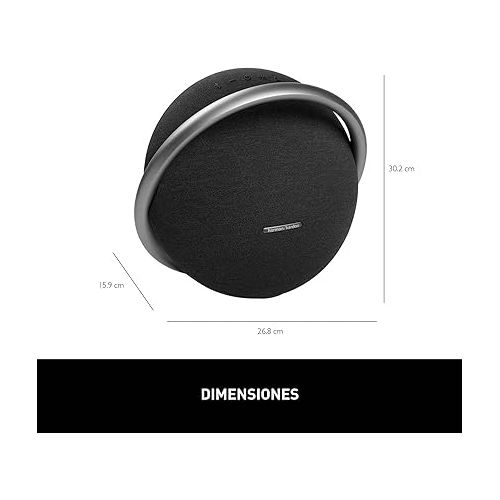  Harman Kardon Onyx Studio 7 Bluetooth Wireless Portable Speaker - 8 Hours Music Play time - Black