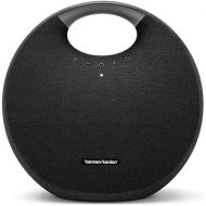Harman Kardon Onyx Studio 6 Wireless Bluetooth Speaker - IPX7 Waterproof Extra Bass Sound System with Rechargeable Battery and Built-in Microphone - Black (Renewed)