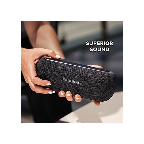  Harman Kardon Luna Speaker - Portable Bluetooth Speaker, IP67 Waterproof and Dustproof with Built in Battery (Black)