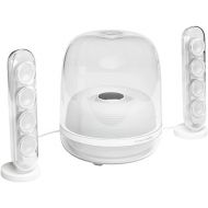 Harman Kardon HK SoundSticks 4-2.1 Bluetooth Speaker System with Deep Bass and inspiring industrial design (White)