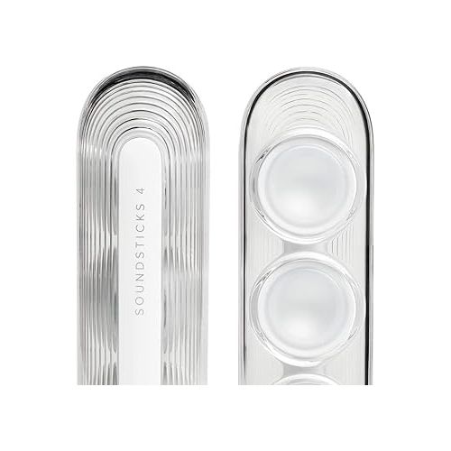  Harman Kardon HK SoundSticks 4-2.1 Bluetooth Speaker System with Deep Bass and inspiring industrial design (White)