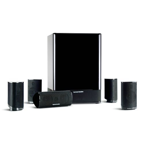  Harman Kardon HKTS-15 5.1 High-Performance, 6-Piece Home Theater Speaker System (Black Gloss) (Discontinued by Manufacturer)