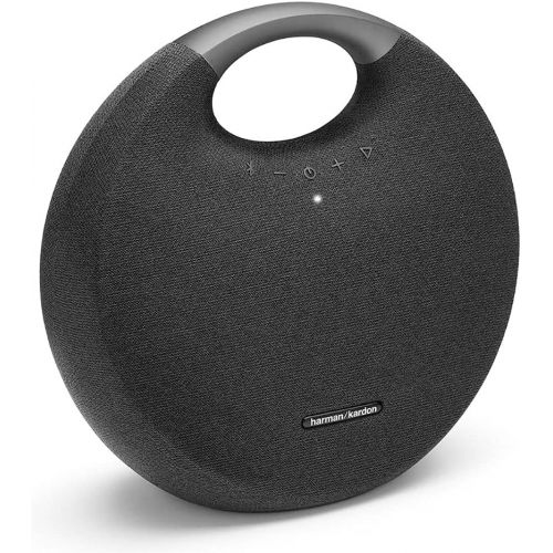  Harman Kardon Onyx Studio 6 Wireless Bluetooth Speaker - IPX7 Waterproof Extra Bass Sound System with Rechargeable Battery and Built-in Microphone - Black