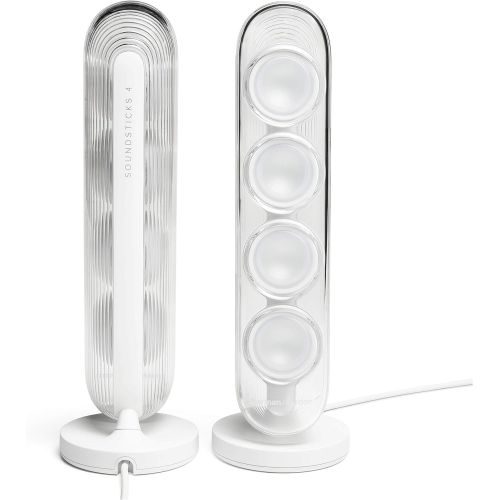  Harman Kardon HK SoundSticks 4-2.1 Bluetooth Speaker System with Deep Bass and Inspiring Industrial Design (White)