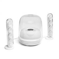 Harman Kardon HK SoundSticks 4-2.1 Bluetooth Speaker System with Deep Bass and Inspiring Industrial Design (White)