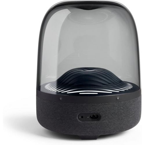  Harman Kardon Aura Studio 3 - Elegant, BT Wireless Speaker with Premium Design and Ambient Lighting- Black