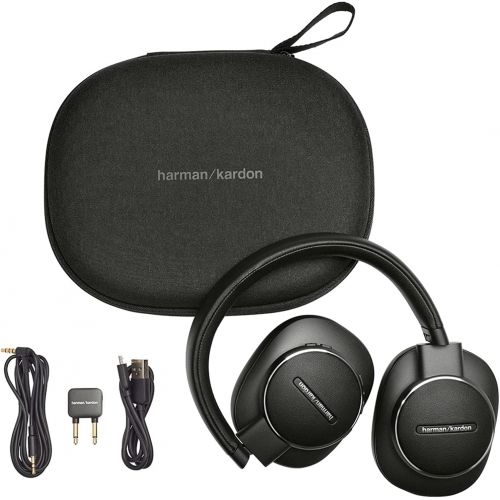  Harman Kardon Fly ANC Wireless Bluetooth Over-Ear Headphones with Active Noise Cancelling - Google Voice Assistant - Alexa Built-in (Retail Packaging)