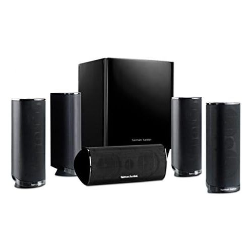  [아마존베스트]Harmon Kardon Harman Kardon HKTS 16BQ 5.1 Channel Home Theater Speaker Package (Black)