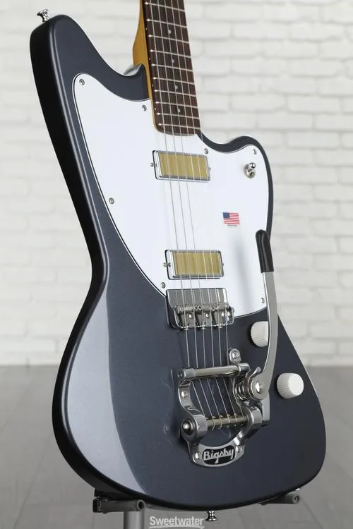  Harmony Silhouette Electric Guitar with Bigsby - Slate with Rosewood Fingerboard Demo