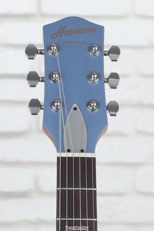  Harmony Jupiter Thinline Semi-hollowbody Electric Guitar - Sky Blue Demo