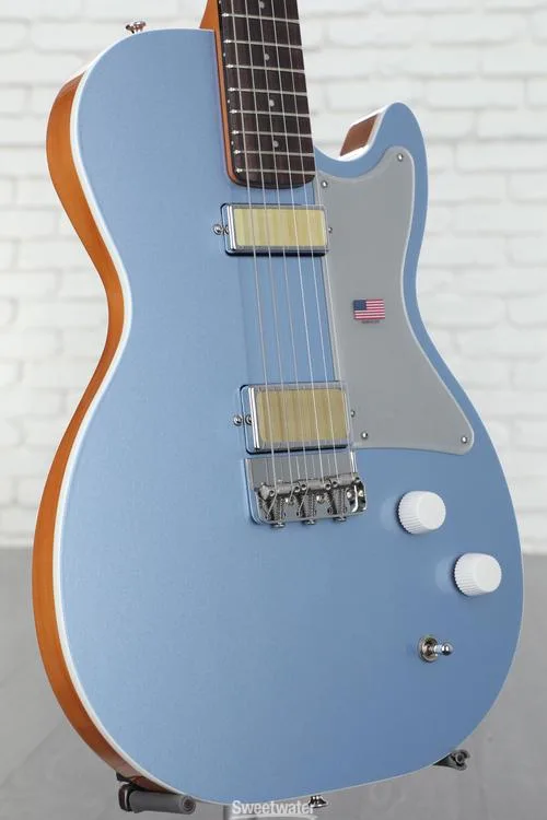  Harmony Jupiter Thinline Semi-hollowbody Electric Guitar - Sky Blue Demo