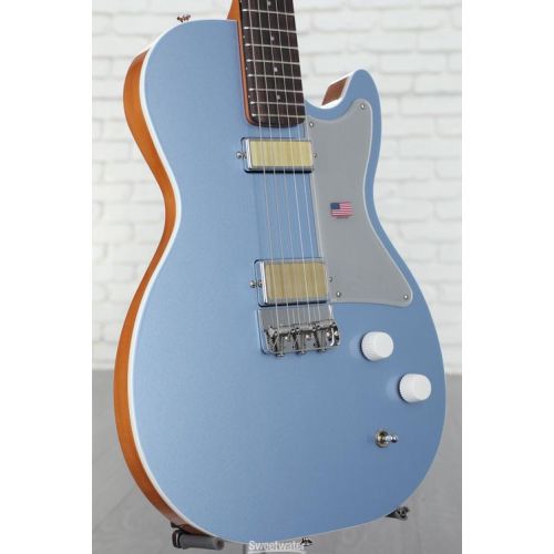  Harmony Jupiter Thinline Semi-hollowbody Electric Guitar - Sky Blue Demo