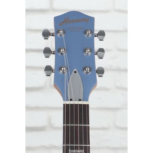  Harmony Jupiter Thinline Semi-hollowbody Electric Guitar - Sky Blue Demo