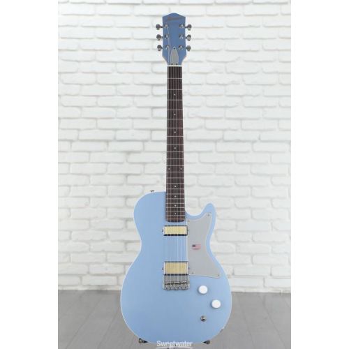  Harmony Jupiter Thinline Semi-hollowbody Electric Guitar - Sky Blue Demo