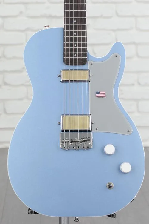 Harmony Jupiter Thinline Semi-hollowbody Electric Guitar - Sky Blue