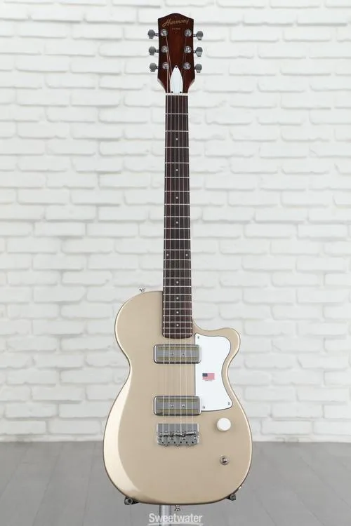  Harmony Juno Electric Guitar - Champagne with Rosewood Fingerboard