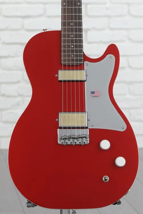 Harmony Jupiter Thinline Semi-hollowbody Electric Guitar - Cherry Demo