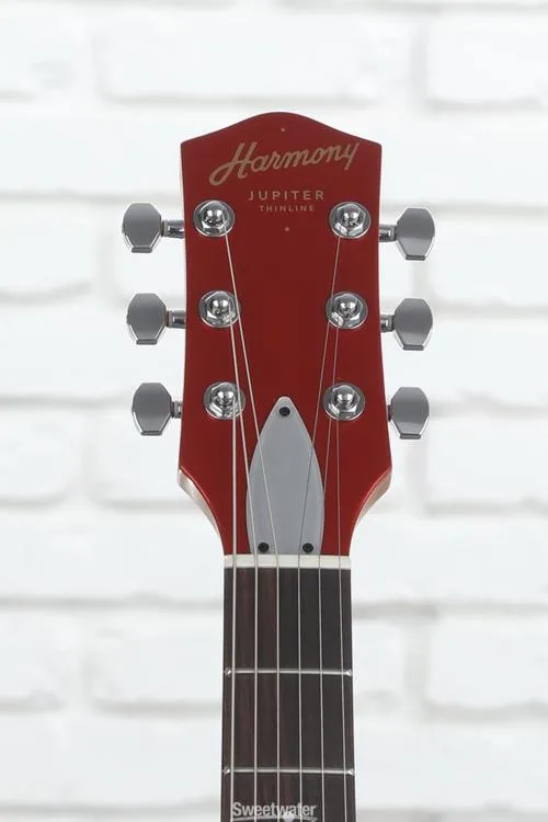  Harmony Jupiter Thinline Semi-hollowbody Electric Guitar - Cherry Demo