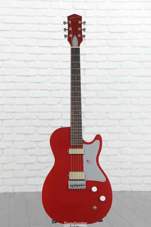  Harmony Jupiter Thinline Semi-hollowbody Electric Guitar - Cherry Demo