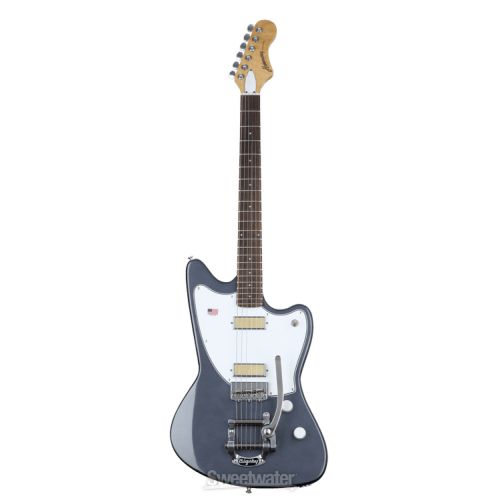  Harmony Silhouette Electric Guitar with Bigsby - Slate with Rosewood Fingerboard