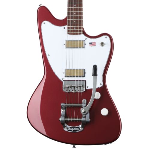  Harmony Silhouette Electric Guitar with Bigsby - Burgundy with Rosewood Fingerboard