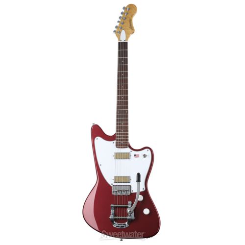  Harmony Silhouette Electric Guitar with Bigsby - Burgundy with Rosewood Fingerboard