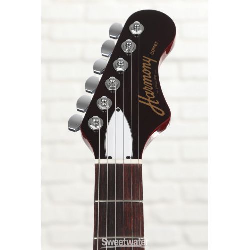  Harmony Comet Electric Guitar - Transparent Red