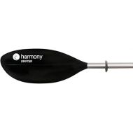 Harmony Gear Drifter Kayak Paddle | 1 Piece Shaft | 60 Degree Offset | Black | 235 cm