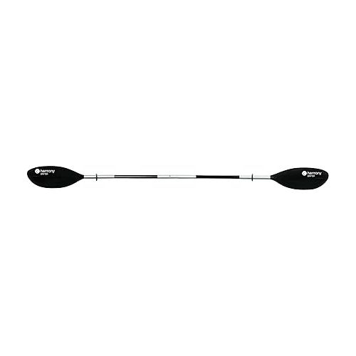  Harmony Gear Drifter Kayak Paddle | 1 Piece Shaft | 60 Degree Offset | Black | 235 cm