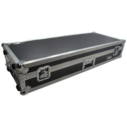  Harmony Audio Harmony Case HCKB61W Flight Ready Rolling ATA Hard Case for 61 Note Keyboard