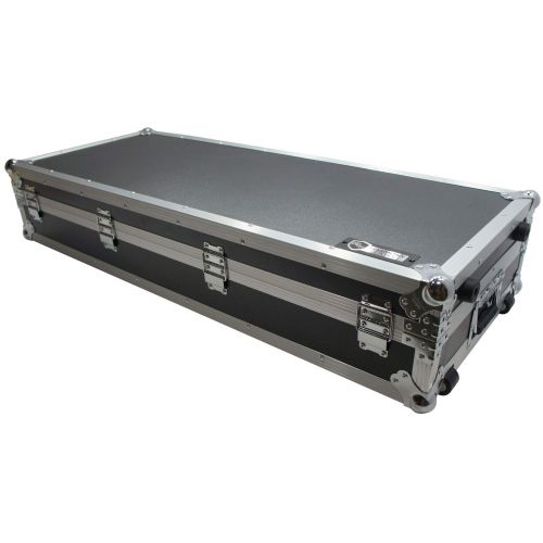  Harmony Audio Harmony Case HCKB61W Flight Ready Rolling ATA Hard Case for 61 Note Keyboard