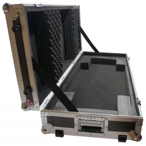  Harmony Audio Harmony Case HCKB61W Flight Ready Rolling ATA Hard Case for 61 Note Keyboard