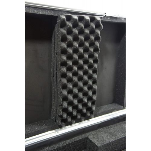  Harmony Audio Harmony Case HCKB61W Flight Ready Rolling ATA Hard Case for 61 Note Keyboard