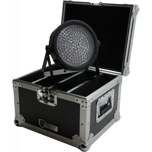  Harmony Audio Harmony Cases HC4SLIMPAR64 Light Flight Road Case Compatible with Chauvet SlimPAR 64 x 4