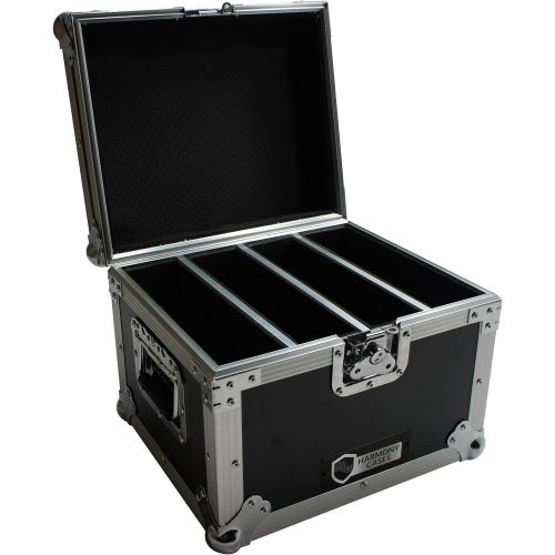  Harmony Audio Harmony Cases HC4SLIMPAR64 Light Flight Road Case Compatible with Chauvet SlimPAR 64 x 4