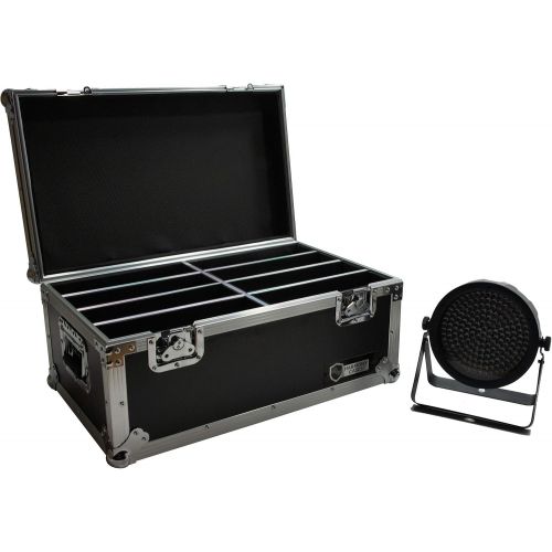  Harmony Audio Harmony Cases HC8SLIMPAR64 Light Flight Road Case Compatible with Chauvet SlimPAR 64 x 8