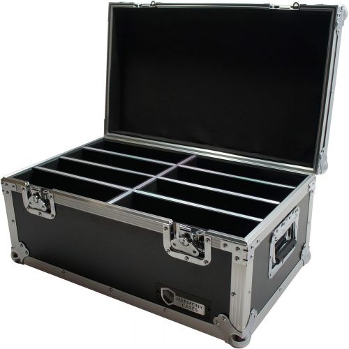  Harmony Audio Harmony Cases HC8SLIMPAR64 Light Flight Road Case Compatible with Chauvet SlimPAR 64 x 8