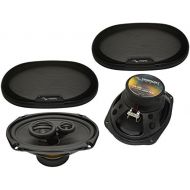 Harmony Audio Fits Lincoln Town Car 1990-2002 Rear Deck Factory Replacement Harmony HA-R69 Speakers