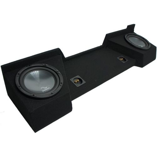  Harmony Audio Fits 2007-2013 Chevy Silverado Ext Cab Truck Harmony R104 Dual 10 Sub Box Enclosure