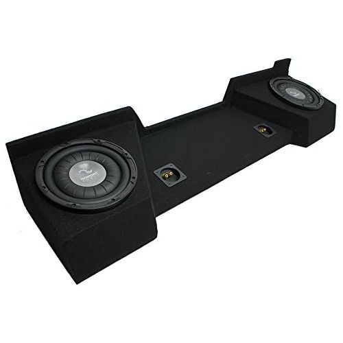  Harmony Audio Fits 2007-2013 Chevy Silverado Ext Cab Truck Harmony F104 Dual 10 Sub Box Enclosure