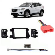 Harmony Audio Mazda CX-5 13-15 Double DIN Aftermarket Stereo Harness Radio Install Dash Kit