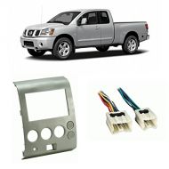 Harmony Audio Fits Nissan Titan 2004-2005 Single DIN Stereo Harness Radio Install Dash Kit