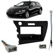 Harmony Audio Fits Honda CRZ 2011-2013 Single DIN Aftermarket Harness Radio Install Dash Kit